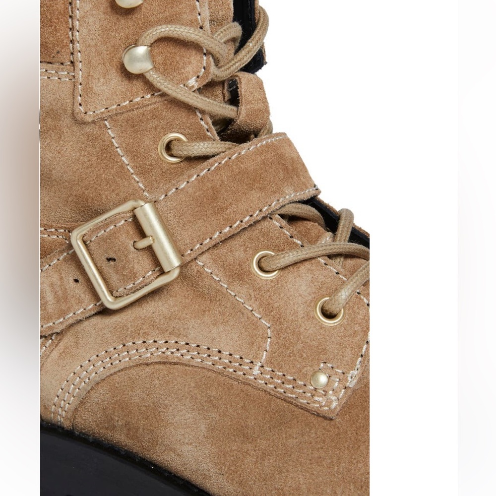 All Saints Paulina Suede Buckle Boot New - Picture 5 of 12